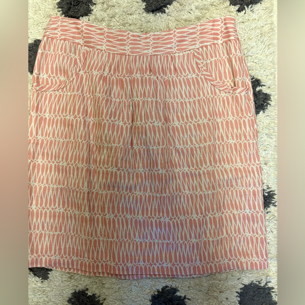 Boden light pink fully lined skirt with pockets size 10